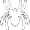 Plätzchenform Spinne 9cm -Halloween Geschaft austechform halloween spinne plaetzchenform mit halloween motiv weihnachtsplaetzchen form fuer spinnen fans 28575