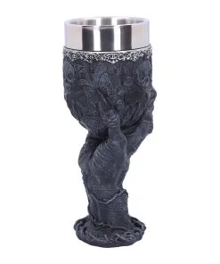 Baphomet Trinkkelch Mit Greifhand -Halloween Geschaft baphomet kelch mit greifender hand baphomets grasp goblet gothic deko 39511 04