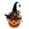 Halloween Kürbis Mit Hexenhut & LED Beleuchtung 56cm -Halloween Geschaft beleuchteter halloween kuerbis mit elegantem hexenhut light up halloween pumpkin with witch hat 54761 01