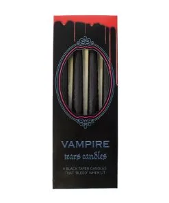Schwarze Spitzkerzen Mit Vampir Blut 4 St.
