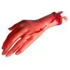 Blutig Abgehackte Hand -Halloween Geschaft blutige hand mit knochenstumpf halloween koerperteile bloody vinyl hand 23922