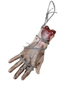 Abgetrenne Hand Mit Stacheldraht