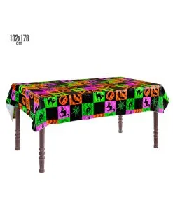 Farbige Halloween Tischdecke