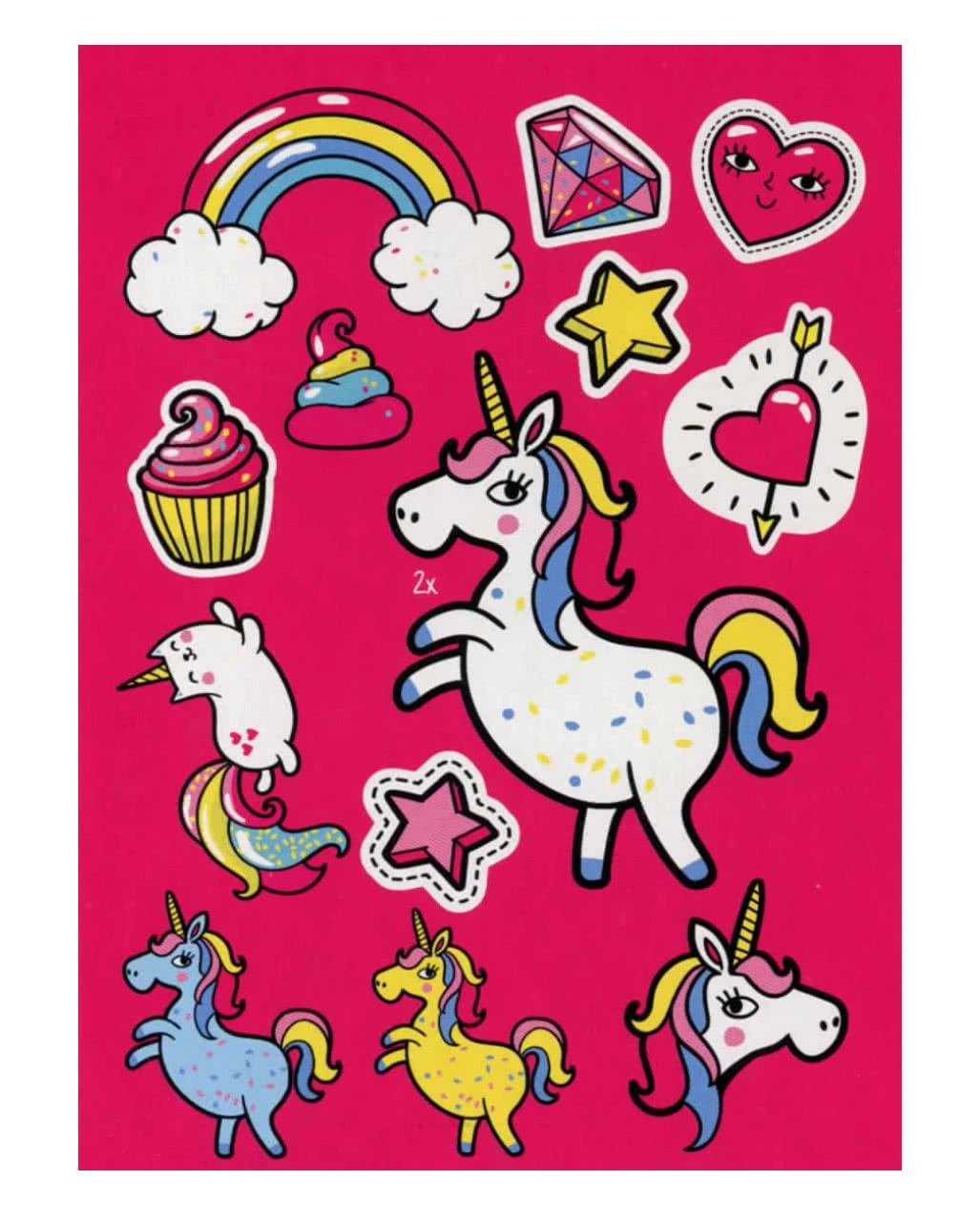 Essbare Einhorn Deko-Oblaten 14 St. 4 Essbare Einhorn Deko-Oblaten 14 St. – Bild 2