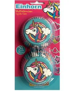 Einhorn Cupcake Förmchen 50 St.