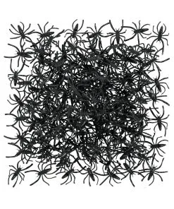 144 Schwarze Halloween Spinnen