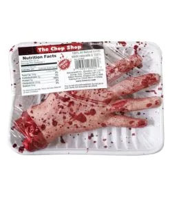 Abgetrennte Gammelfleisch Hand