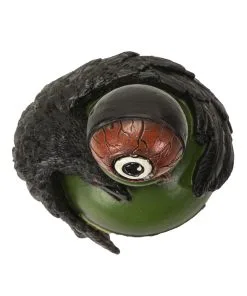 Giftflasche Mit Blutigem Augapfel & Krähe 20cm -Halloween Geschaft giftflasche mit blutigem auge und schwarzem rabe poision bottle with bloody eyeball and raven gothic deko 54745 03