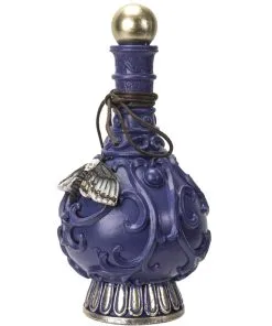 Giftflasche Mit Totenschädel Motte 23cm -Halloween Geschaft giftflasche mit totenkopf motte poision bottle with skull moth halloween tischdekoration gothic deko 54736 04