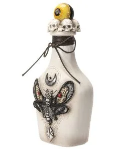 Giftflasche Mit Totenkopf Motte & Auge 25cm 11 Giftflasche Mit Totenkopf Motte & Auge 25cm -Halloween Geschaft giftflasche mit totenkopf schwaermer und augapfel poision bottle with skull moth and eyeball 54747 05