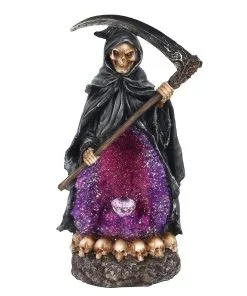 Halloween Geschaft -Halloween Geschaft grim reaper backflow raeucherkegel halter mit licht grim reaper backflow incense burner with light 50660 02