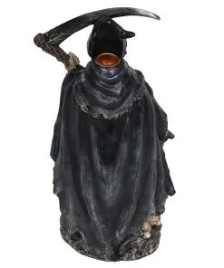 Sensenmann Backflow Räucherkegel Halter Mit LED 8 Sensenmann Backflow Räucherkegel Halter Mit LED -Halloween Geschaft grim reaper backflow raeucherkegel halter mit licht grim reaper backflow incense burner with light 50660 03