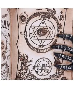 Hellseher Zauberbuch Deko 25,8cm 14 Hellseher Zauberbuch Deko 25,8cm -Halloween Geschaft grimoire hexenbuch deko psychic compendium deco halloween tischdekoration 51062 06