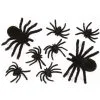 Deko Taranteln Schwarz 8 St. 2 Deko Taranteln Schwarz 8 St. -Halloween Geschaft haarige spinnen schwarz 8 stueck fuzzy spider family black 8 pieces halloween ungeziefer 52657