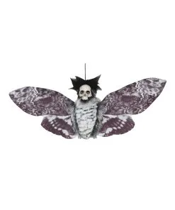 Haarige Totenschädel Motte Als Hängefigur 55cm