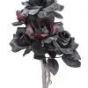 Schwarze Witwe Brautstrauß Mit Schwarzen & Roten Rosen 2 Schwarze Witwe Brautstrauß Mit Schwarzen & Roten Rosen -Halloween Geschaft halloween brautstrauss mit schwarzen und roten rosen black widow bouquet with red and black roses 38618 01