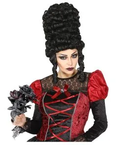 Schwarze Witwe Brautstrauß Mit Schwarzen & Roten Rosen -Halloween Geschaft halloween brautstrauss mit schwarzen und roten rosen black widow bouquet with red and black roses 38618 03