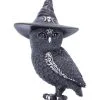 Walpurgisnacht Eule Mit Hexenhut 13,5cm -Halloween Geschaft halloween eule mit hexenhut walpurgisnacht eule mit hexenhut halloween owl with witch hat 50745 01