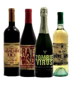 Halloween Flaschen Sticker 8 St.