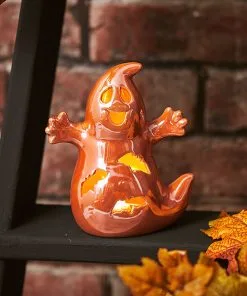 LED Laterne Halloween Geist 14cm