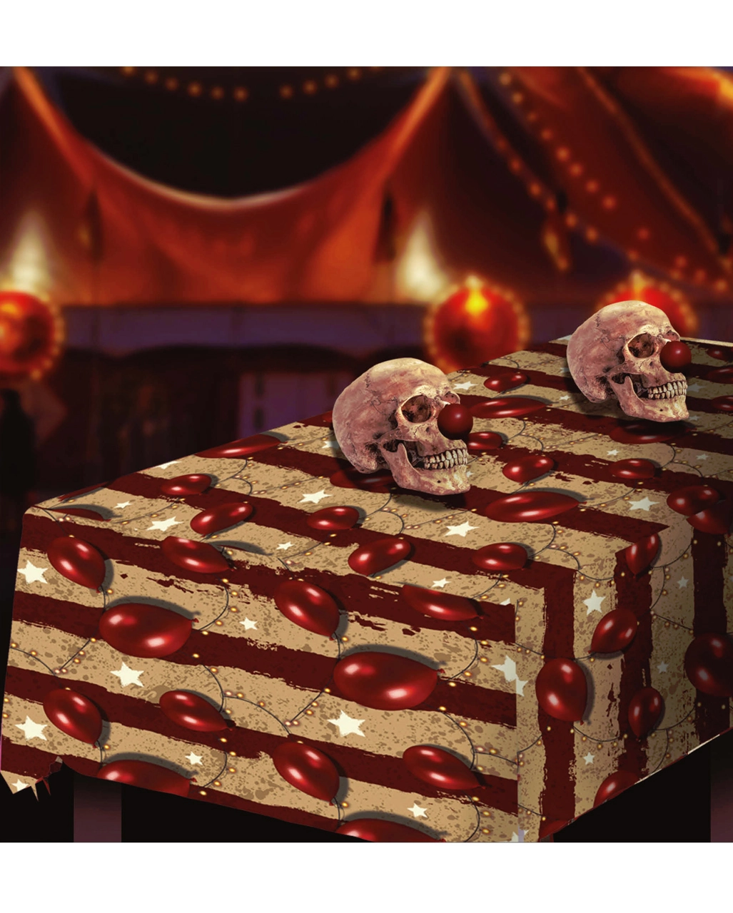 Horror Clown Zirkus Halloween Tischdecke 5 Horror Clown Zirkus Halloween Tischdecke – Bild 3