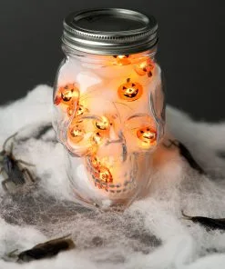 Mini Kürbis Lichterkette Als Halloween Deko