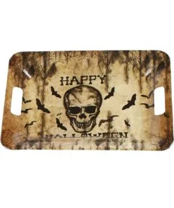 Tablett Happy Halloween Totenkopf