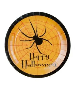 Spinnen Pappteller Happy Halloween 8 St.