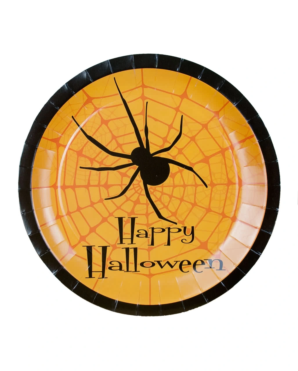 Spinnen Pappteller Happy Halloween 8 St. 3 Spinnen Pappteller Happy Halloween 8 St.