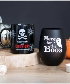 Here For The Boos Cocktail Glas -Halloween Geschaft here for the boos halloween cocktail glas halloween homeware halloween geschirr 53395 04