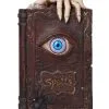 Zauberbuch Spardose Mit Wackelauge -Halloween Geschaft hexenbuch spardose zauberspruchbuch spardose halloween sparkasse magic book money bank 51391 01