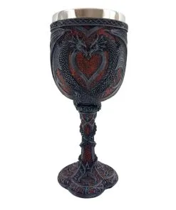 Gothic Kelch Mit Drachen Herz