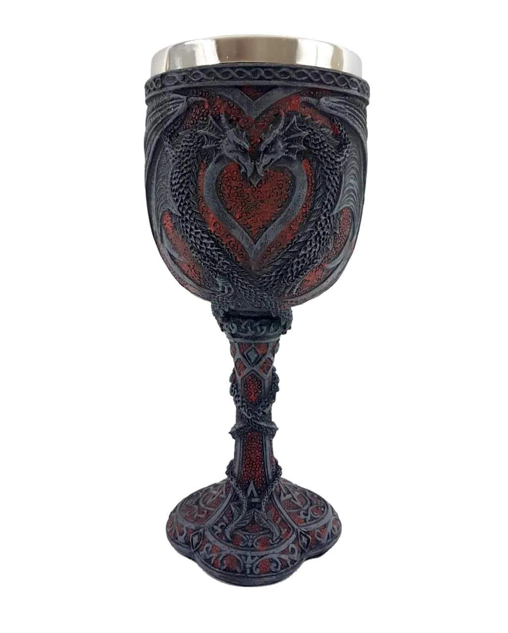 Gothic Kelch Mit Drachen Herz