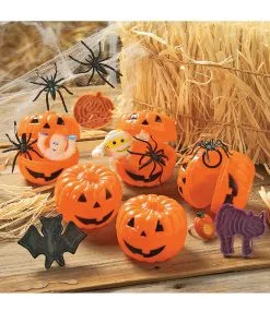 Halloween Mini Kürbis & Überraschungs Gimmick 24 St. -Halloween Geschaft kuerbis mit kleiner ueberraschung halloween treat kuerbis geschenk 2919 05