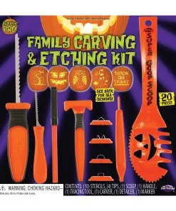 20-tlg. Halloween Kürbis Schnitz Set