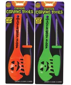 Halloween Kürbis Messer & Löffel Set 2-tlg.