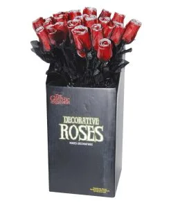 Dunkelrote Kunstrose