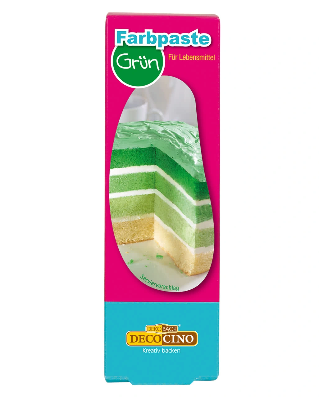 Grüne Lebensmittelfarbe