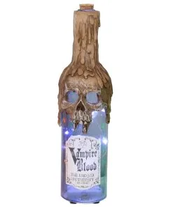 Leuchtende Glas Giftflasche Vampirblut 30cm