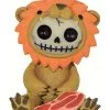 Furrybones Figur - Löwe Klein -Halloween Geschaft loewe furrybones figur skelett figur skelett deko lion furrybones figurine 37121 01