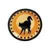 Schwarze Katze Dessert-Pappteller -Halloween Geschaft mini pappteller schwarze katze halloween geschirr katzen teller halloween dessert geschirr mini paper plate black cat 26592