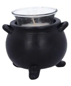 Spirit Hexenkessel Als Teelichthalter 9cm -Halloween Geschaft ouija hexenkessel als teelichthalter spirit witches cauldron tealight holder gothic deko 51157 03