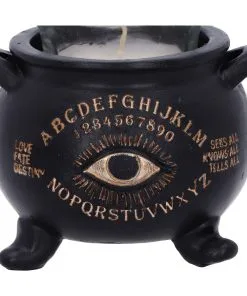 Spirit Hexenkessel Als Teelichthalter 9cm -Halloween Geschaft ouija hexenkessel als teelichthalter spirit witches cauldron tealight holder gothic deko 51157 05