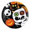 Halloween Monster Partyteller 8 Stück -Halloween Geschaft pappteller halloween monster partygeschirr bunte partyteller paper plates halloween 26465