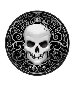 Totenkopf Pappteller Halloween 8 St.