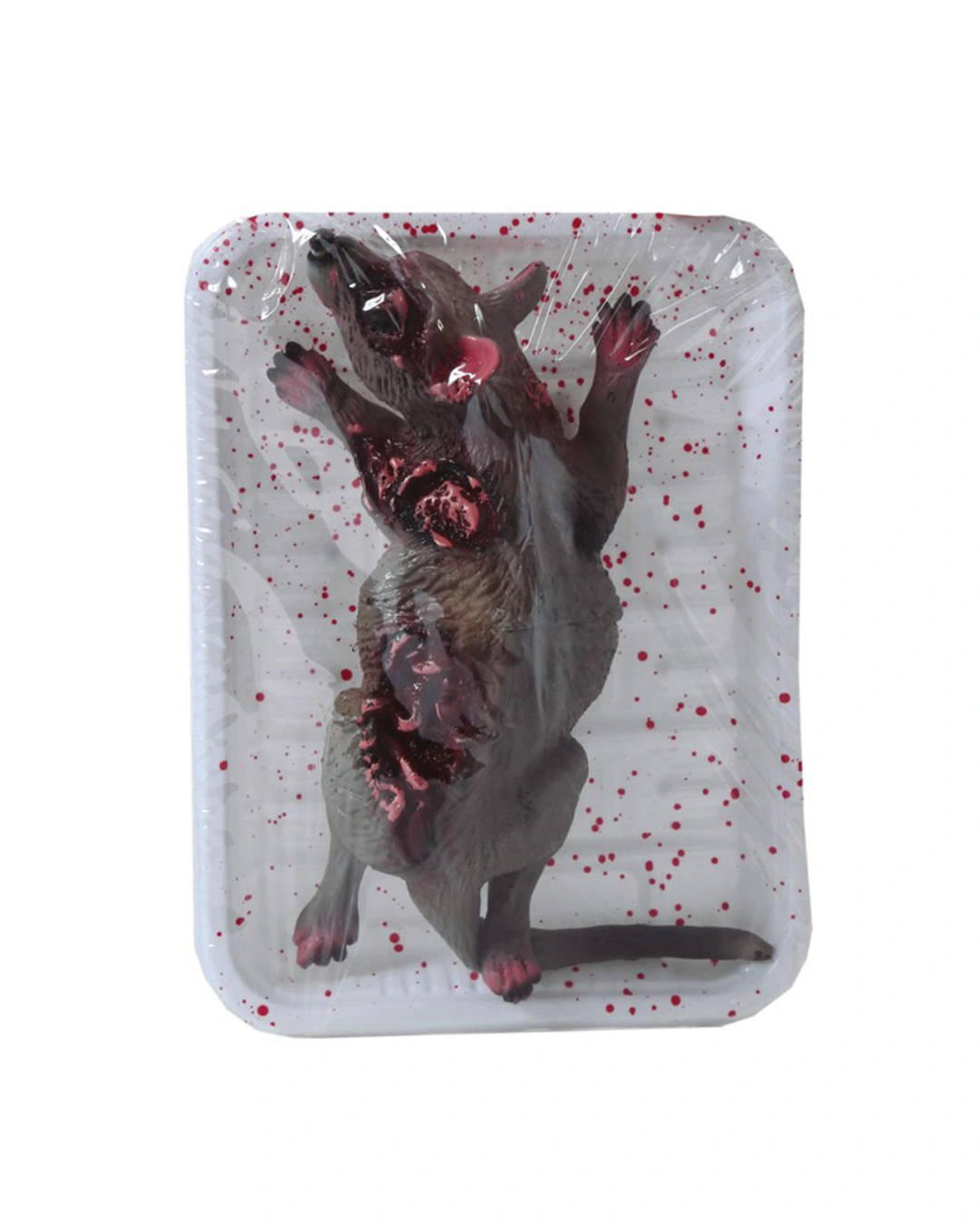 Blutige Ratte In Frischhalte Folie Als Gruseldeko 3 Blutige Ratte In Frischhalte Folie Als Gruseldeko