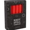 Rote "Liebe" Hexenkerzen 12 St. -Halloween Geschaft rote liebe zauberkerzen red love spell candles wicca candles gothic deko 50677 01