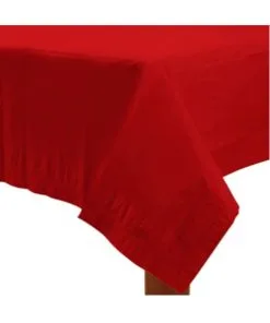 Rote Tischdecke Aus Papier 1,37 X 2,74 M