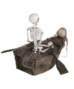 Skelett Im Boot Halloween Animatronic -Halloween Geschaft ruderndes skelett im boot animatronic halloween skeleton animatronic halloween und horror deko 53957 3