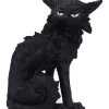 Salem Magierkatze 16,6cm -Halloween Geschaft salem hexenkatze 19cm salem witch cat 19 cm halloween tischdekoration schwarze katzenfigur 51042 01